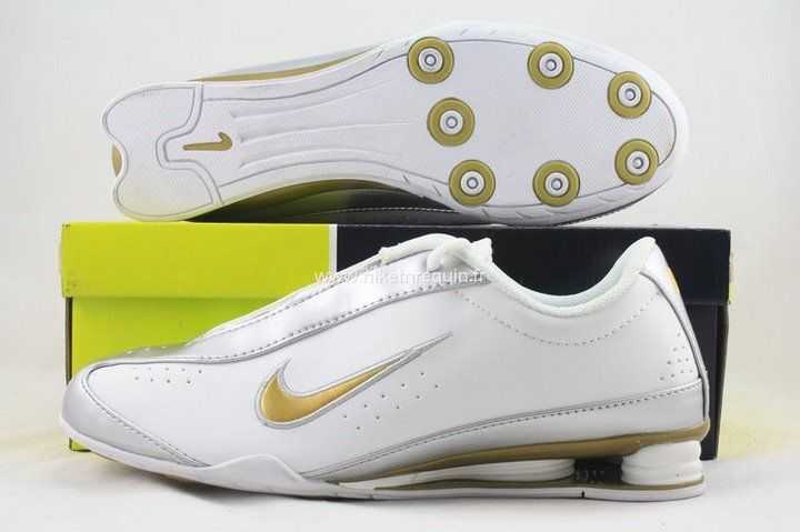 Hommes Nike Shox R3 Blanc Argent Khati